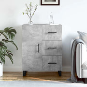 Credenza Grigio Cemento 69,5x34x90 cm in Legno Multistrato 827944