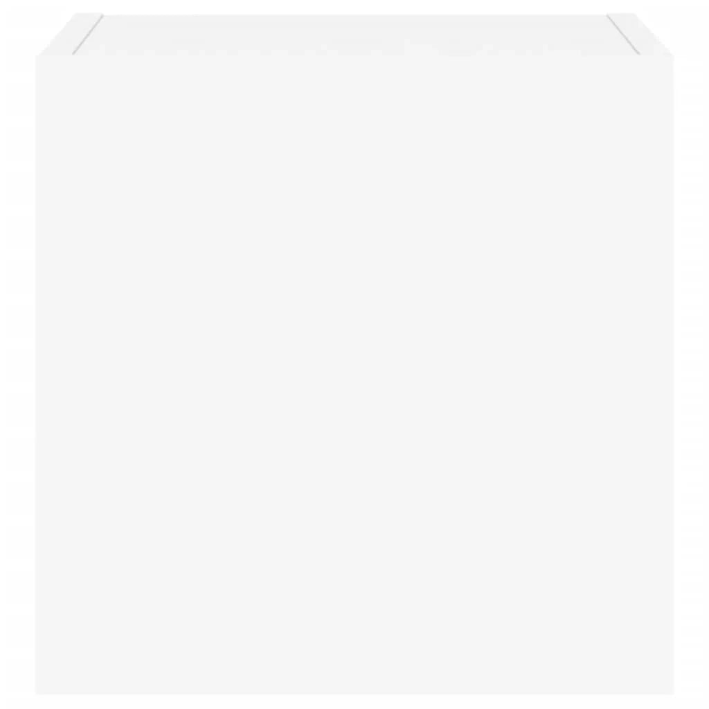 Mobile TV multimediale scaffale TV mobile TV credenza TV sala da pranzo soggiorno camera da letto montaggio a parete con luci LED 30,5 x 35 x 30 cm bianco 02_0027871