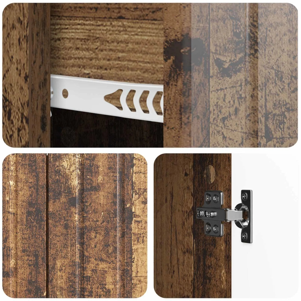 Credenza Legno antico 89 x 34,5 x 62 cm Legno ingegnerizzato