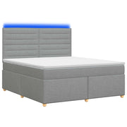 Letto box spring con materasso Grigio Chiaro 160 x 200 cm 3455378