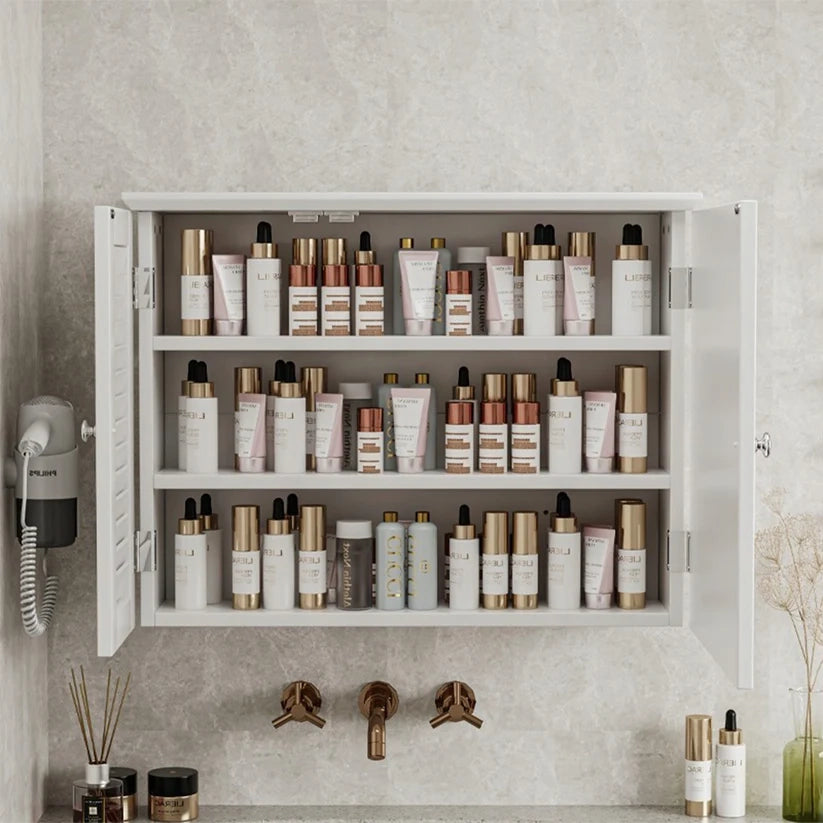 Armadio da bagno, bianco 69x15x49 cm