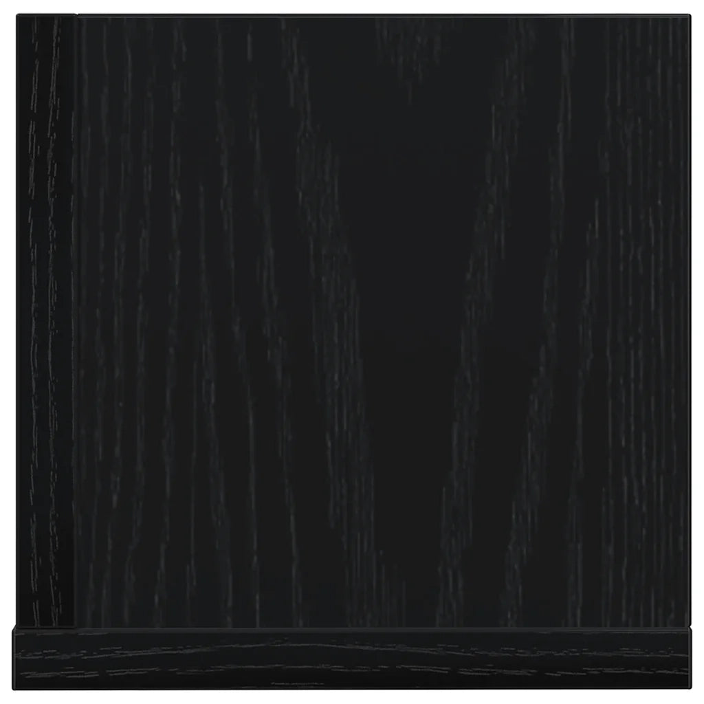 Mensole da Parete 2pz Nere 75x16,5x16,5 cm in Truciolato 860032