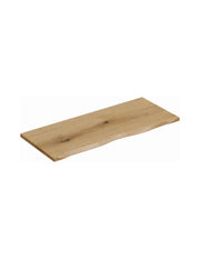 Piano per lavabo NATOURA 100,8 cm in MDF effetto rovere chiaro con bordo naturale – Ripiano per lavabo da appoggio