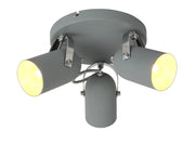 Candellux GRAY 98-66503 lampada soffitto grigia 3xE14 32cm