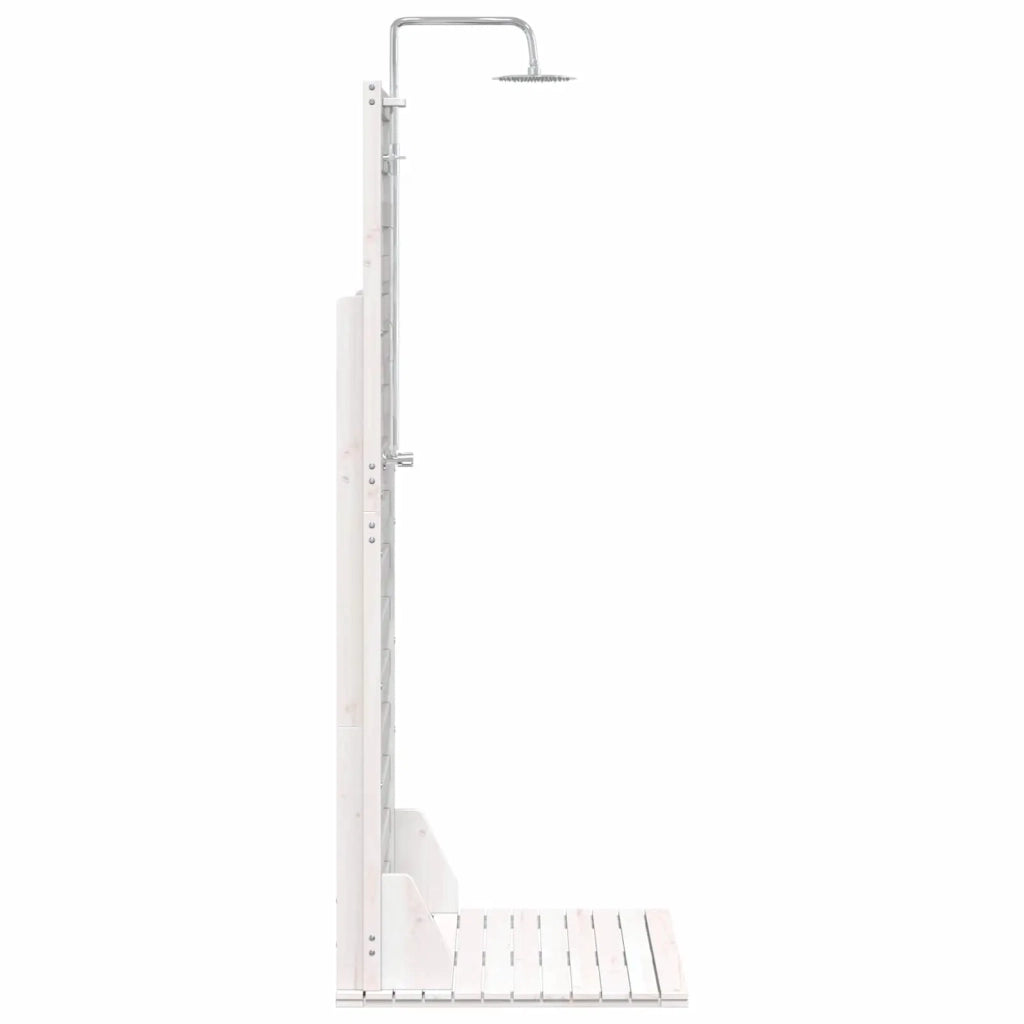 Doccia da esterno 225 cm Legno massello di pino e acciaio inox 886349