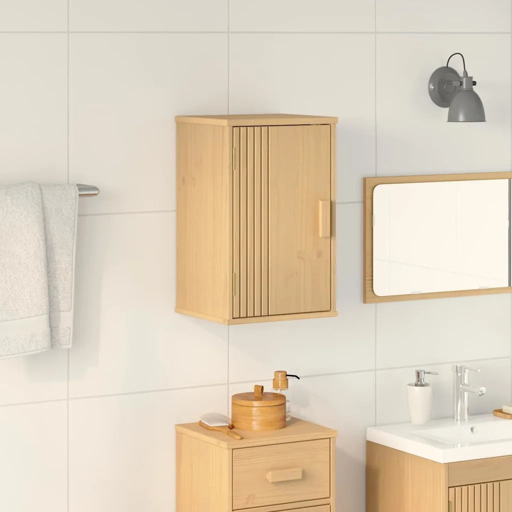 Mobile da Bagno | Armadio da bagno con lo scaffale Olden Marrone 35 x 30 x 55 cm