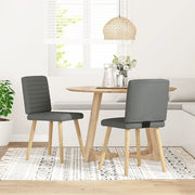 vidaXL Sedie da Pranzo 2 pz Grigio Scuro in Tessuto