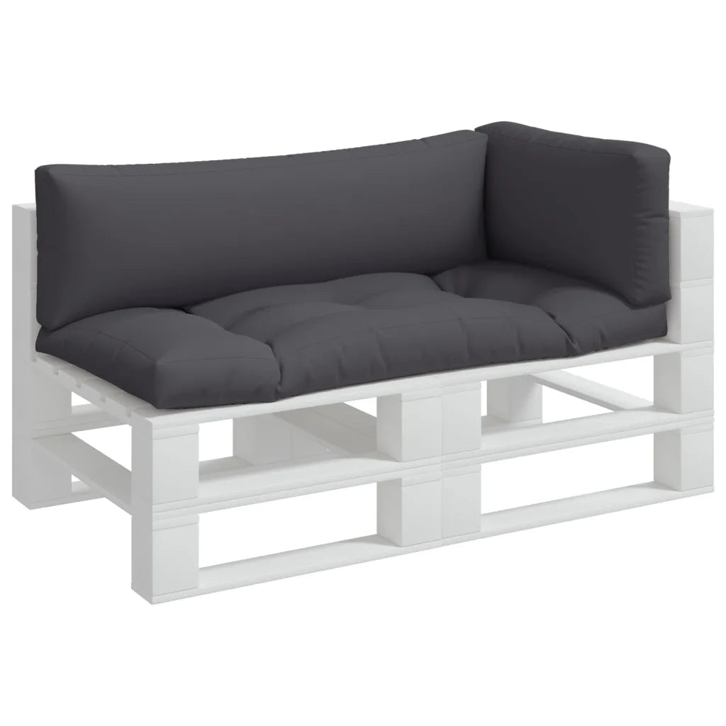 Cuscini per Pallet 3 pz Grigi in Tessuto 44652