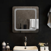 Specchio da bagno LED Trasparente 50 x 50 cm vetro temperato 42045827