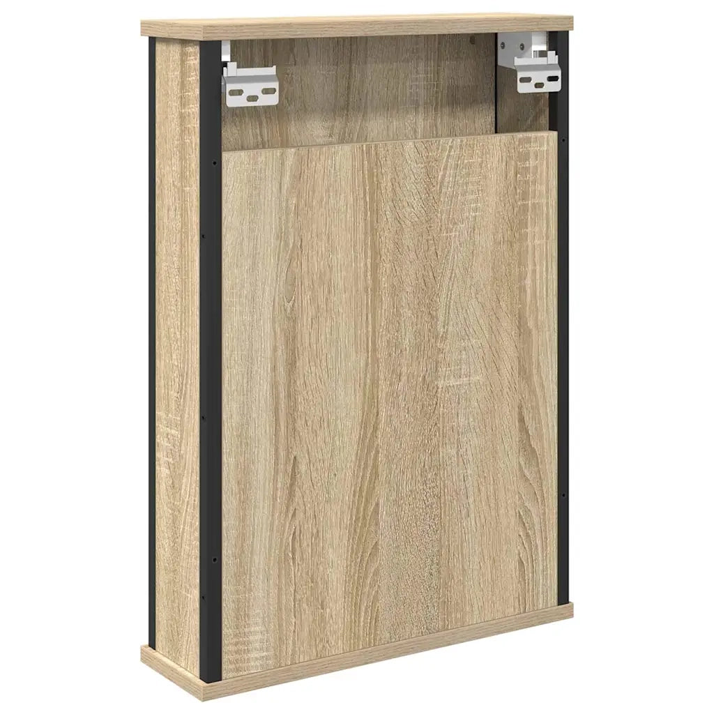 Mobiletto per specchio con porta-Armadietto a Specchio da Bagno Rovere Sonoma 42 x 12 x 60 cm