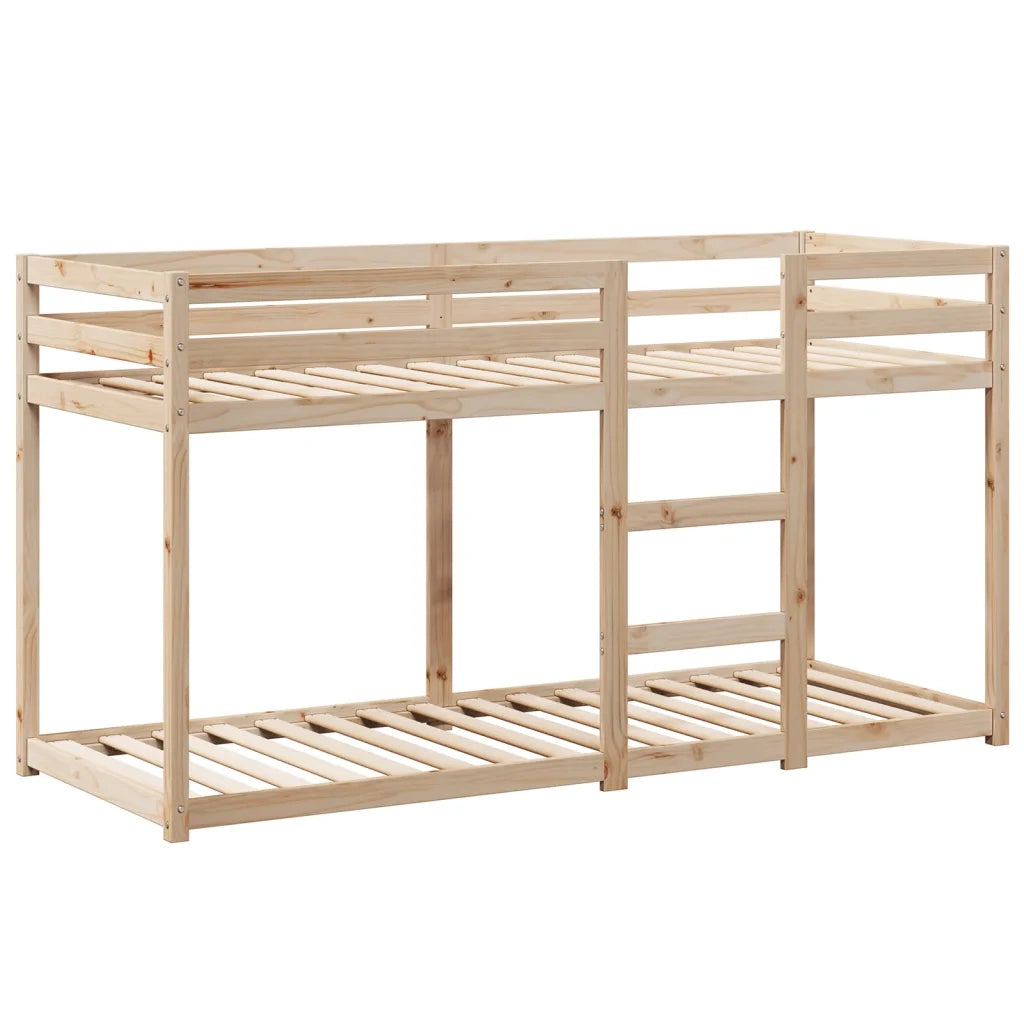 Letto singolo | Letto per adulti | Letto a Castello con Tetto 80x200 cm in Legno Massello di Pino
