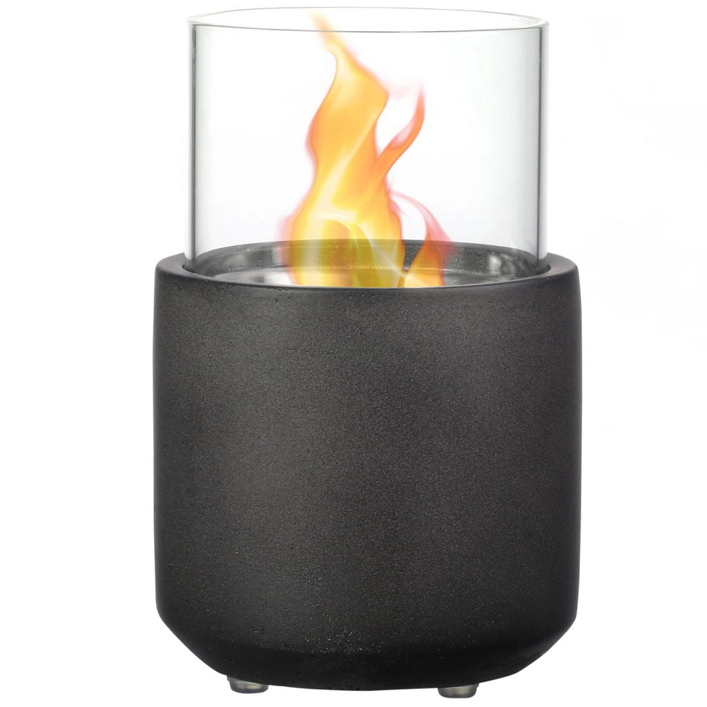 CAMINO A BIOETANOLO DA TAVOLO CON SERBATOIO DA 0.4L12X12X19CM GRIGIO SCURO