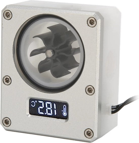 Contatore di Corrente G1-4 Filo - Contatore di Corrente per Scheda Madre - Sistema di Raffreddamento PC - Contatore di Corrente 3Pin 12V con Display LCD - Argento.