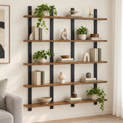 Scaffale da parete Legno antico 102 x 13.5 x 102 cm 8020357