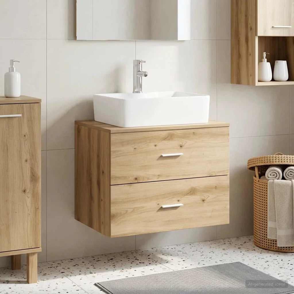 Mobile da Bagno da Muro Rovere Artigianale 62,5 x 44,5 x 50 cm