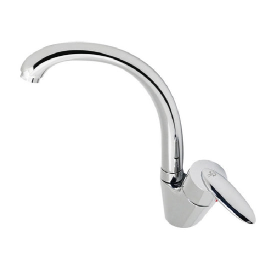 Miscelatore monocomando lavello monoforo canna alta cromato COMO