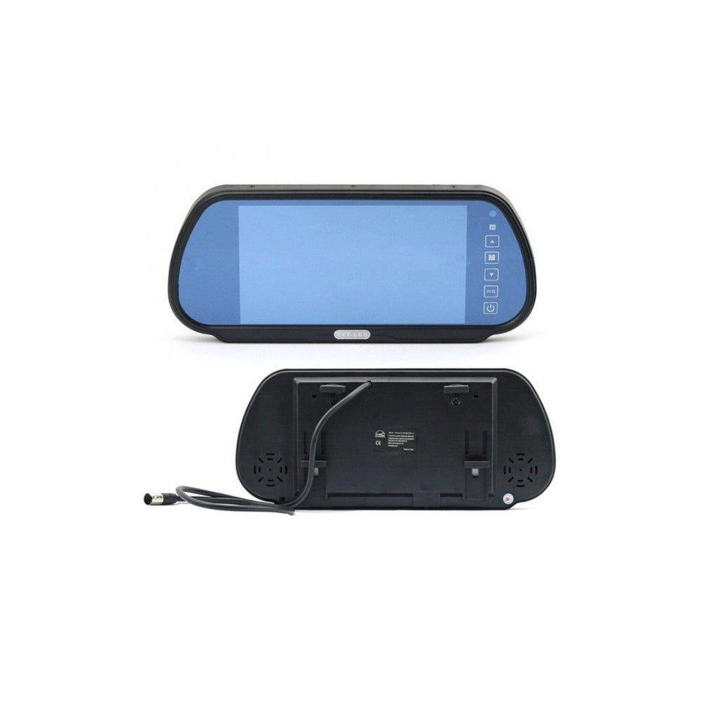 Trade Shop - Specchietto Retrovisore Monitor 7 " Bluetooth Vivavoce Touch Screen Usb Sd Mp5 -