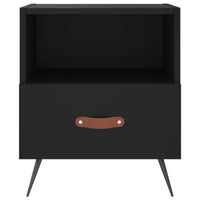 Comodini 2 pz Neri 40x35x47,5 cm in Legno Multistrato 827375