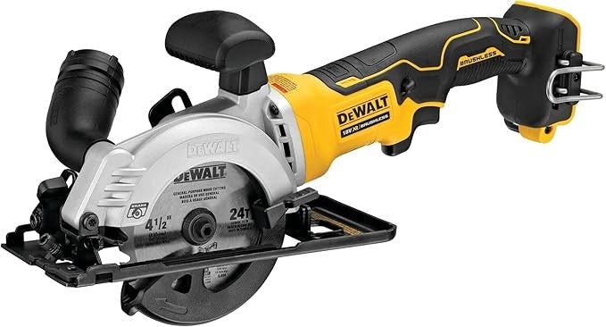 Mini sega circolare compatta DeWalt a batteria 18V Brushless d.115mm DCS571N-XJ