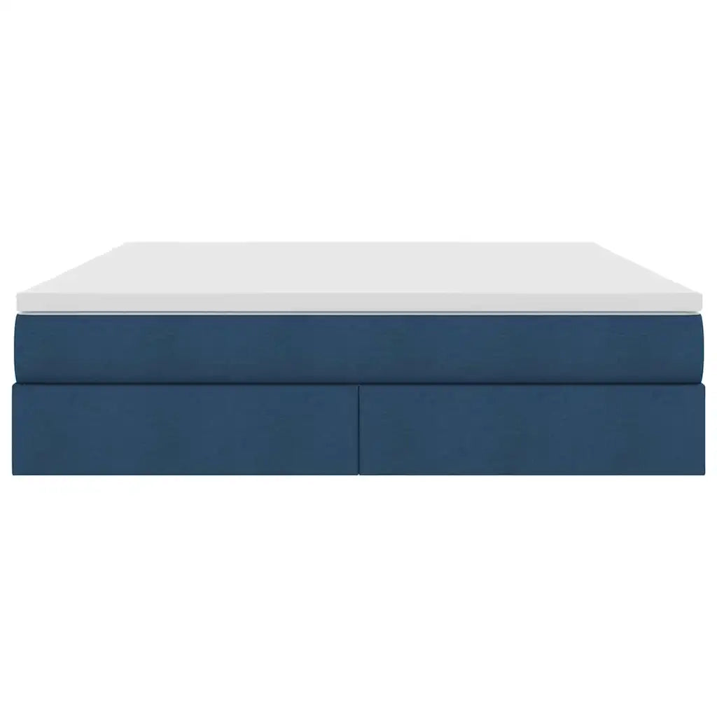 Letto con contenitore e materasso Blu 180 x 200 cm Poliestere 3370247