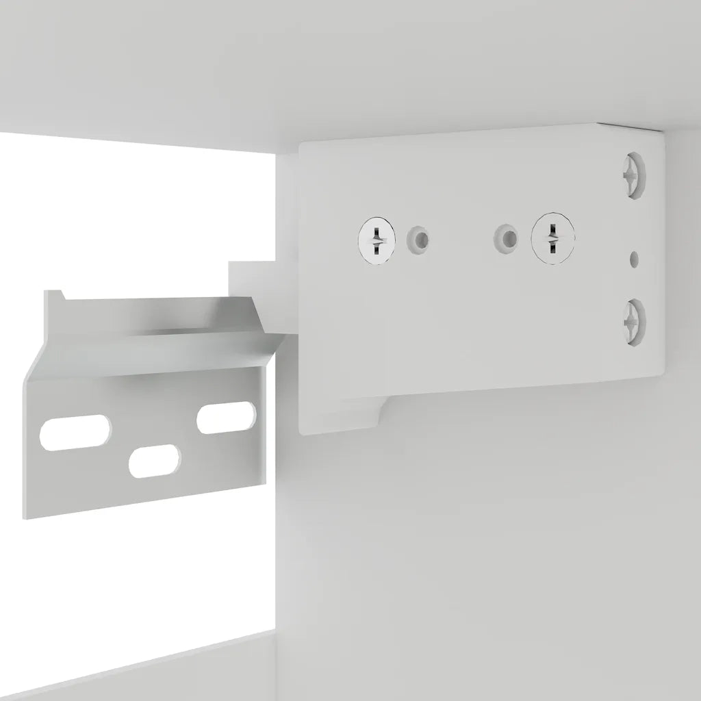 Armadio pensile | Mobile Pensile con Vetro ¡°Lyon¡± Grigio Cemento 60x31x60 cm