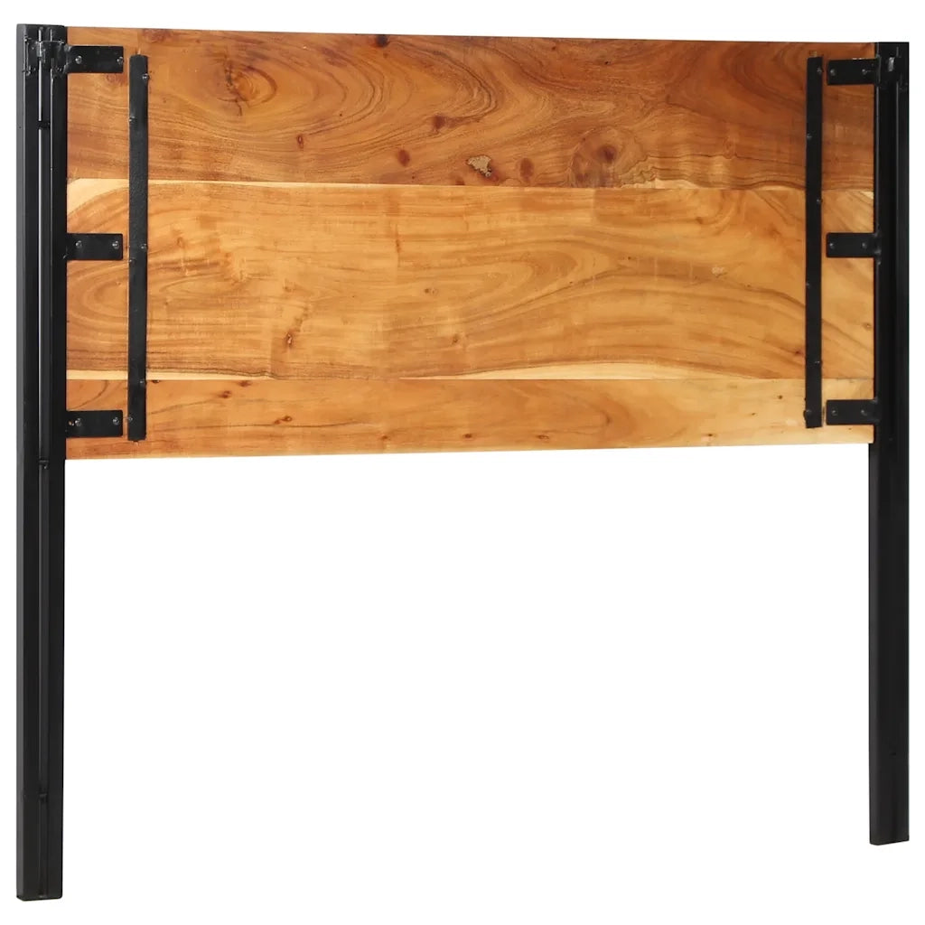 Testiera | Testata 120 cm in Legno Massello di Acacia e Ferro