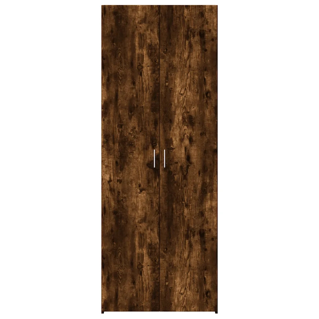Credenza Rovere Fumo 70x42,5x185 cm in Legno Ingegnerizzato 3281424