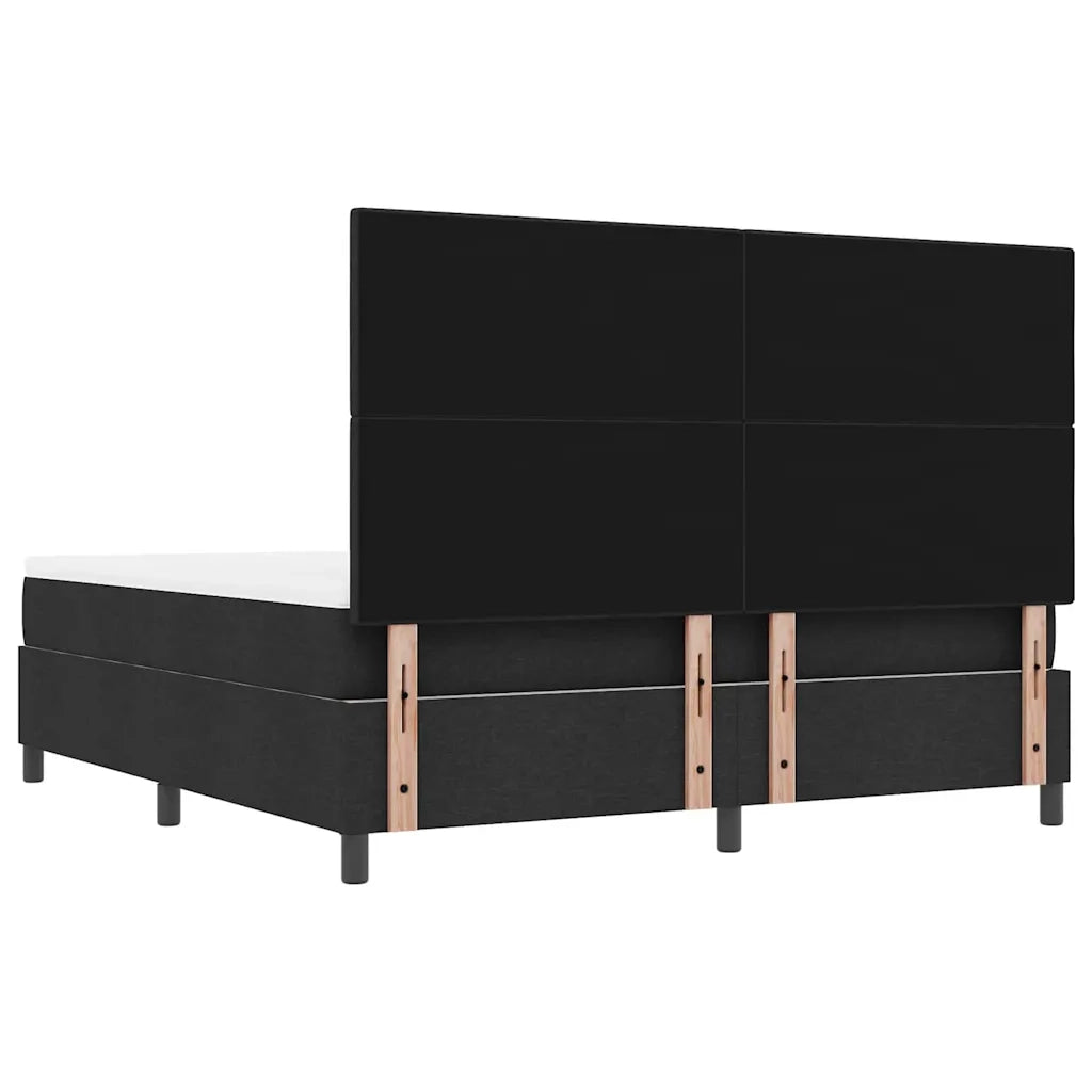 Letto a molle con materasso Nero 180 x 200 cm Tessuto 3344088