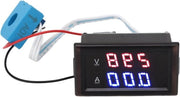 Multiplo Funzione DC Volt Amp Metro Auto Motor Liquido di Raffreddamento Termostato - O Ring - 050121113C - Tensione di Lavoro 4-30V - Voltmetro a LED Duplice Corrente Volt Ampmetro Pannello