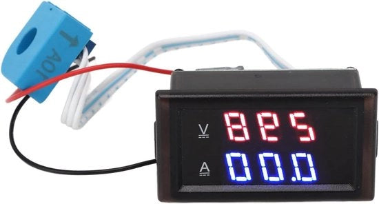 Multiplo Funzione DC Volt Amp Metro Auto Motor Liquido di Raffreddamento Termostato - O Ring - 050121113C - Tensione di Lavoro 4-30V - Voltmetro a LED Duplice Corrente Volt Ampmetro Pannello