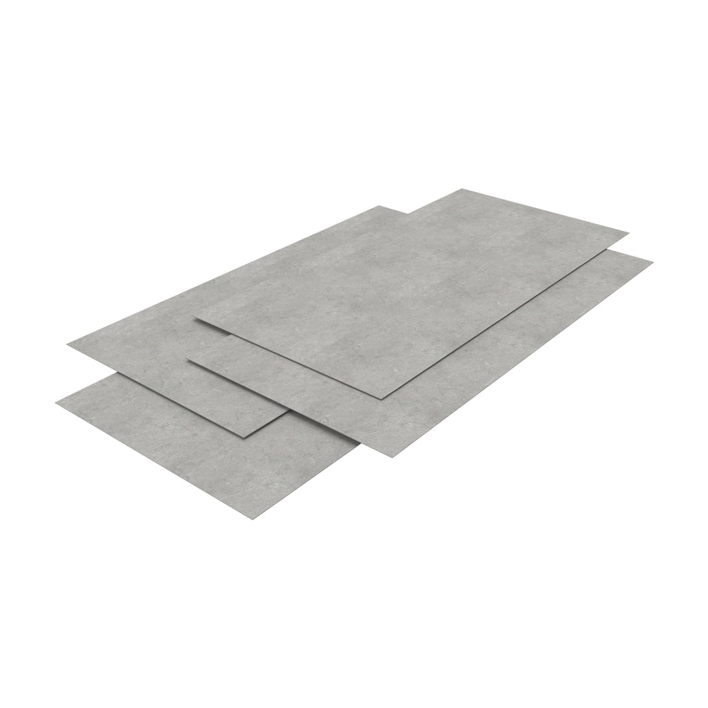 Set Bladel di 4 Pannelli Decorativi in PVC per Parete - Effetto Pietra Concrete Grey [neu.haus]