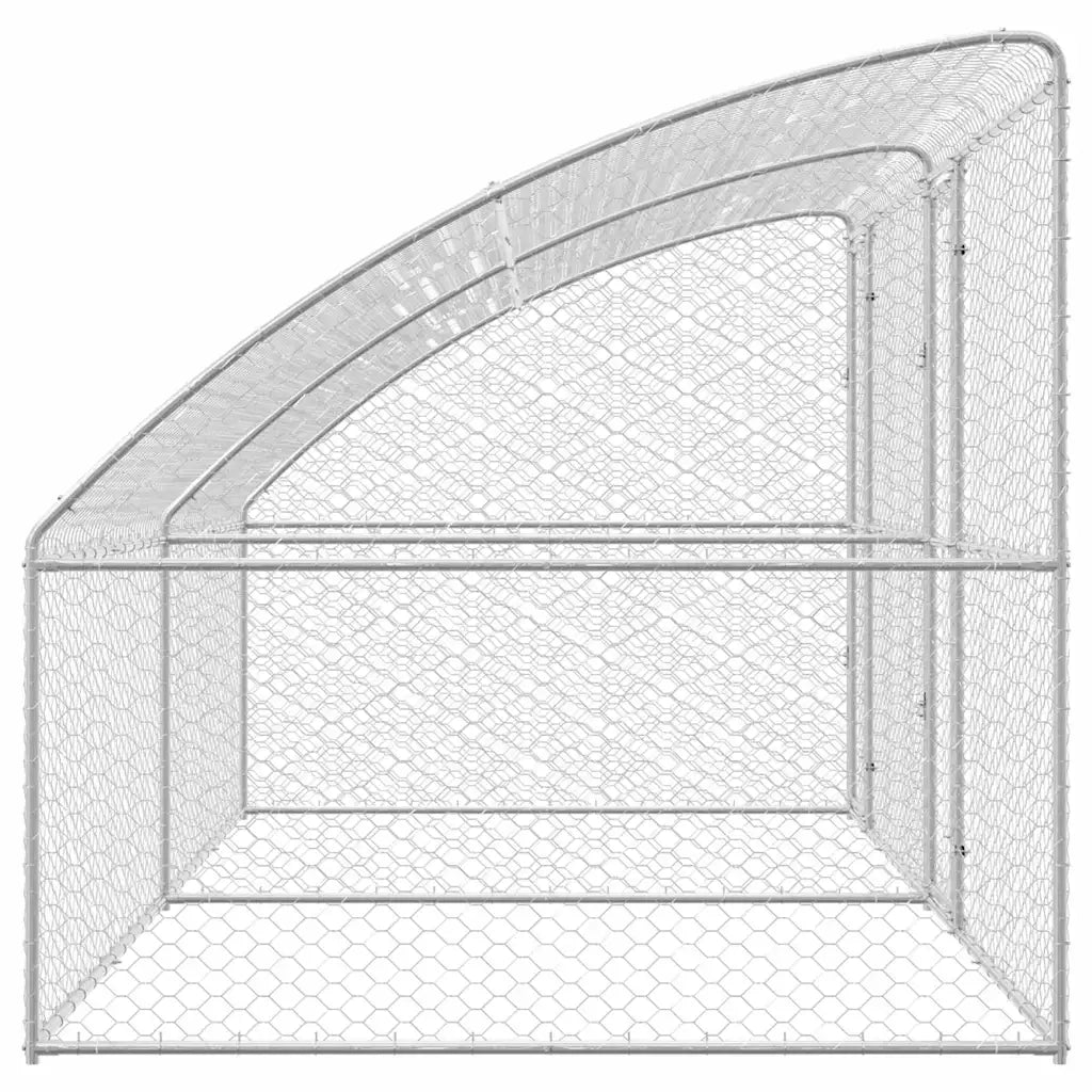 Cuccia per cani 2 pcs Argento 4 x 2 x 2 m Acciaio zincato 3368333