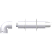 Kit coassiale per scaldini vaillant compatibile 60/100 alluminio  Conti