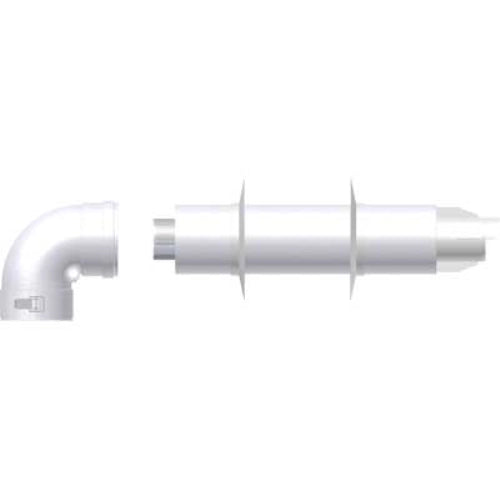 Kit coassiale per scaldini vaillant compatibile 60/100 alluminio  Conti