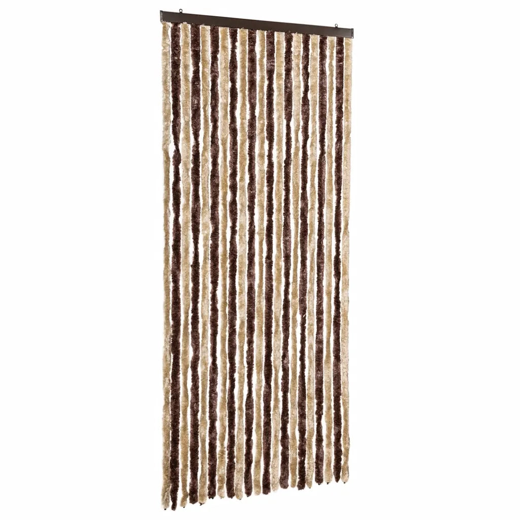 Zanzariera Beige e Marrone Chiaro 90x220cm Ciniglia CFW8207971