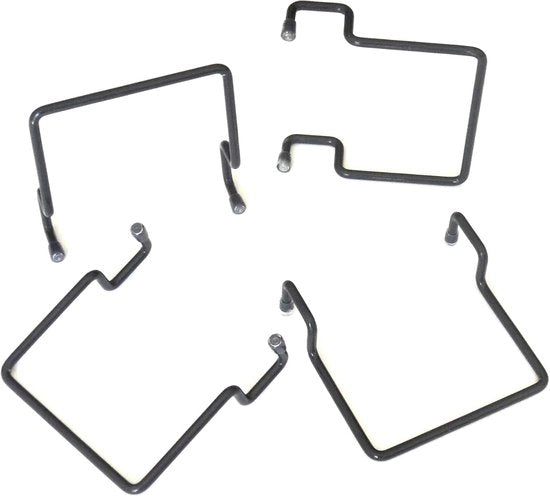 Protezioni per materasso laterali - grigio - 4 pezzi - adatti a telaio metallico