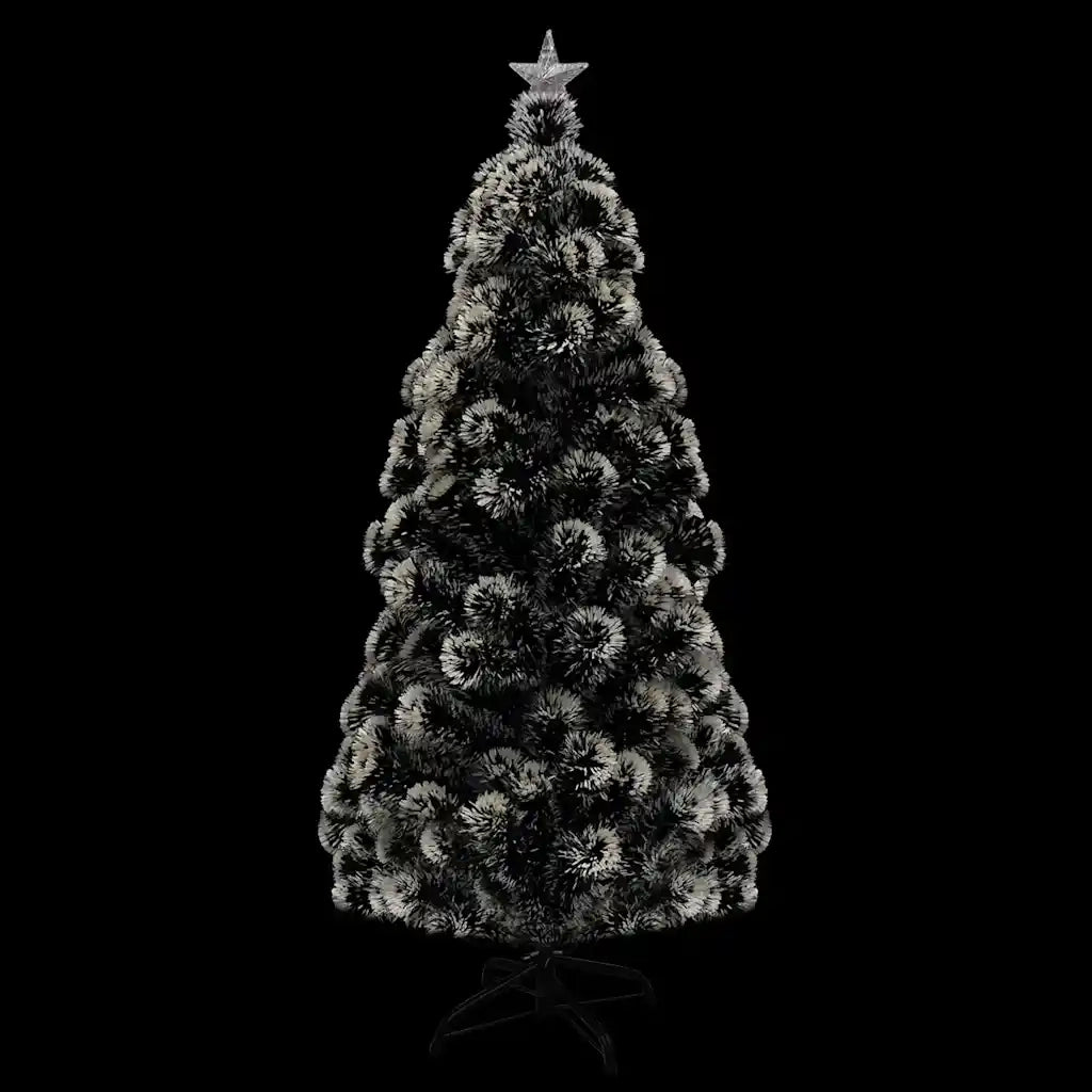 Albero di Natale Preilluminato con Supporto e LED 210 cm Fibra Ottica 242428