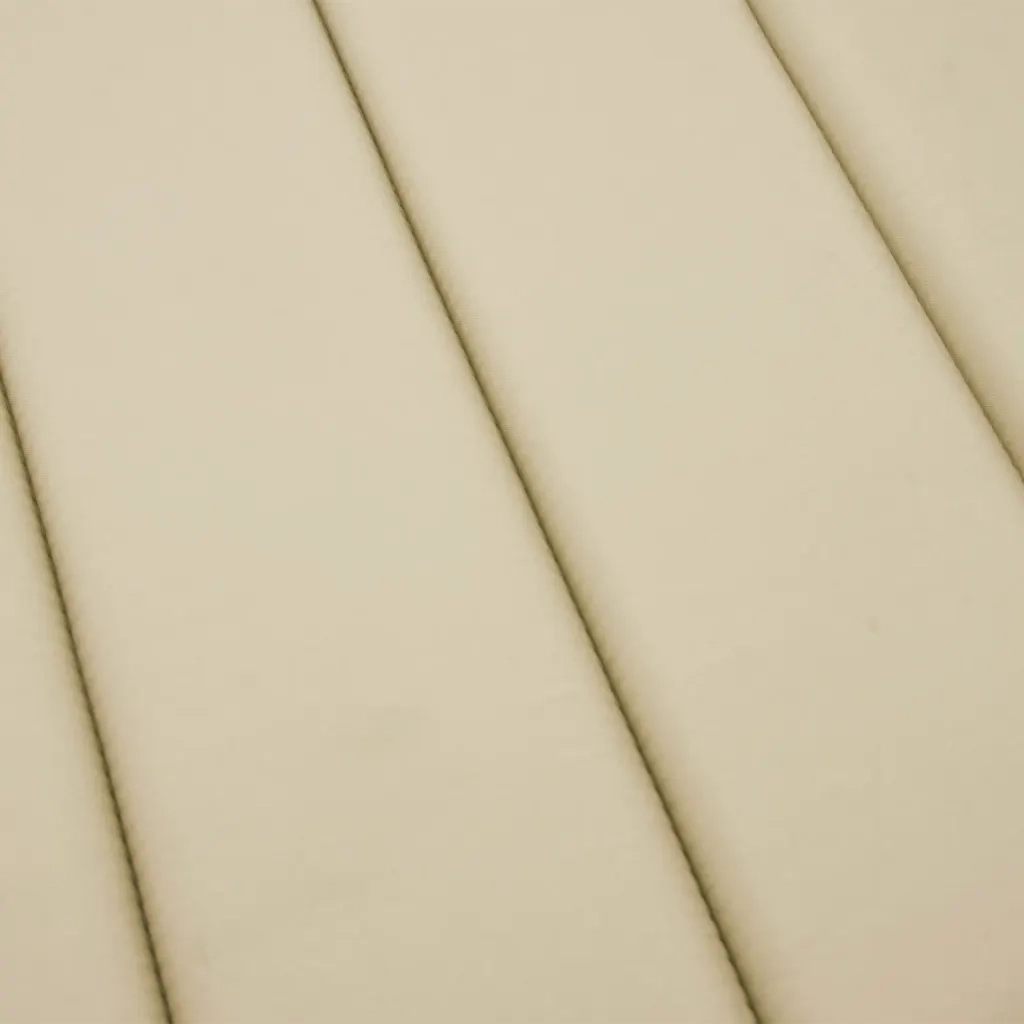Cuscino per Lettino Beige 200x70x3 cm in Tessuto Oxford 314221