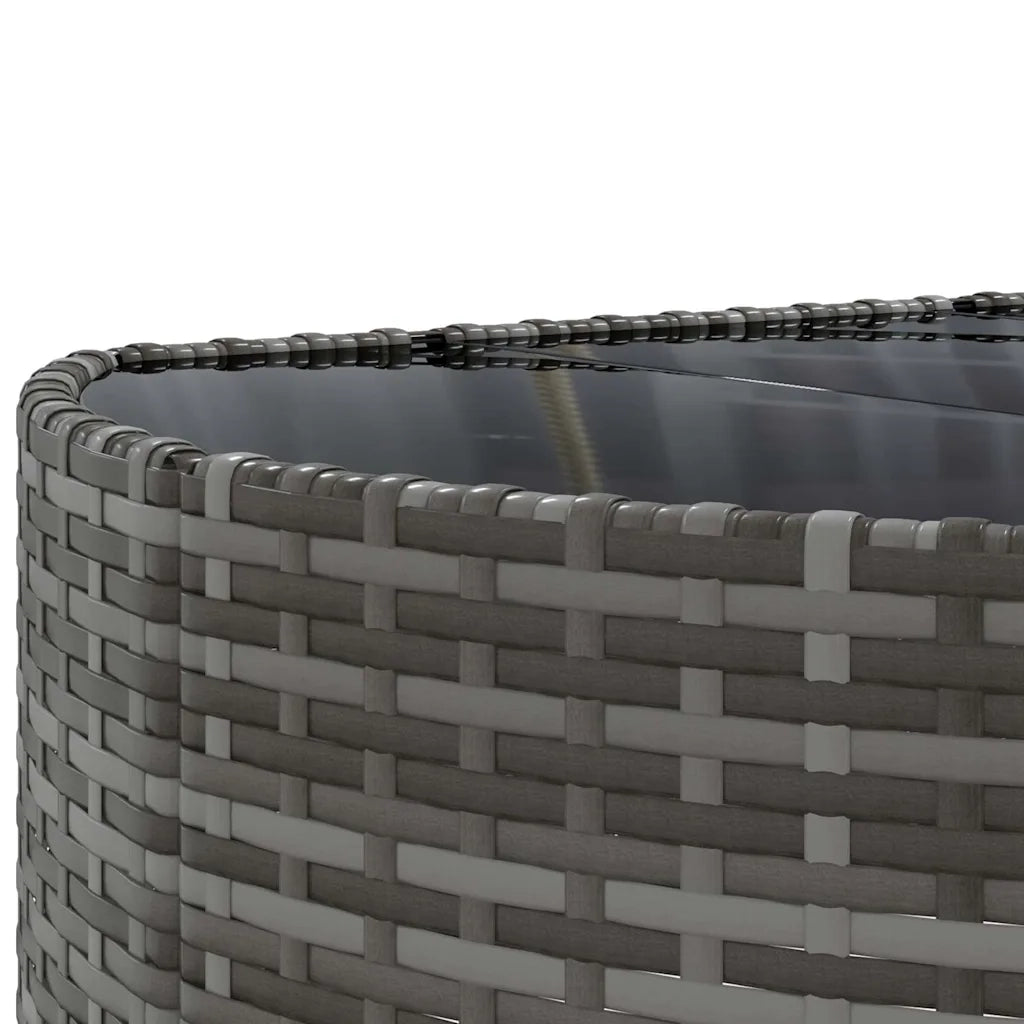 vidaXL Set Divano da Giardino 5 pz con Cuscini Grigio in Polyrattan