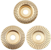 Set a 3 pezzi di lama di abrasione a 125mm - HSS - con lama a grano di carborundo - lama a grano di raspo - lama a grano a forma di "V" - per lavorazione del legno - lama a grano a forma di "V" con angolo 125mm