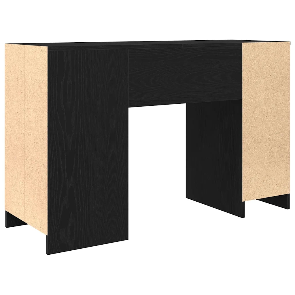Scrivania Rovere Nera 120x42x76 cm in Legno Multistrato
