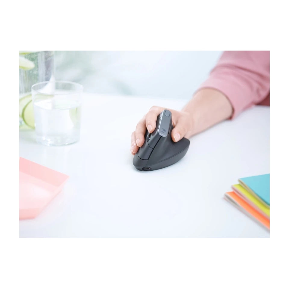 Mouse ergonimico avanzato Logitech MX Vertical RF Wireless+Bluetooth Ottico 4000 DPI Destrorso