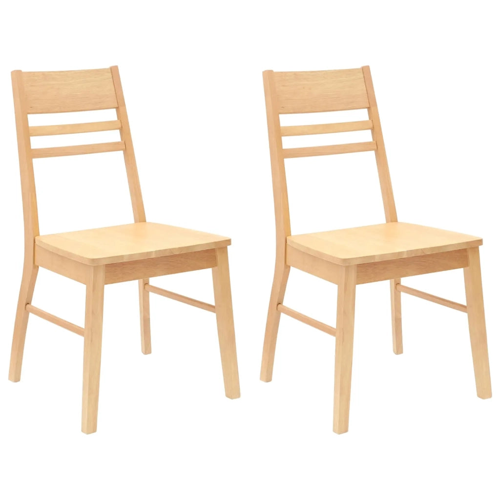 Sedie da pranzo 2 pcs Naturale 43 x 54 x 89 cm