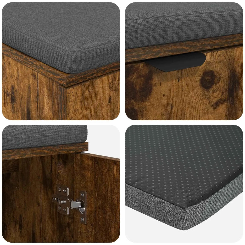 Panca per ingresso Quercia Affumicata 100 x 38 x 46 cm 891492