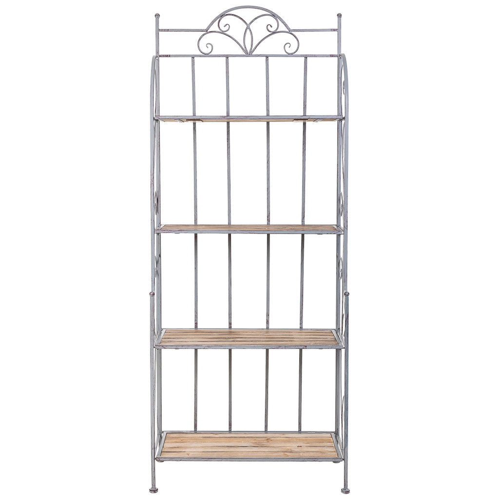 Mensola espositiva beige, 73x36x176h cm