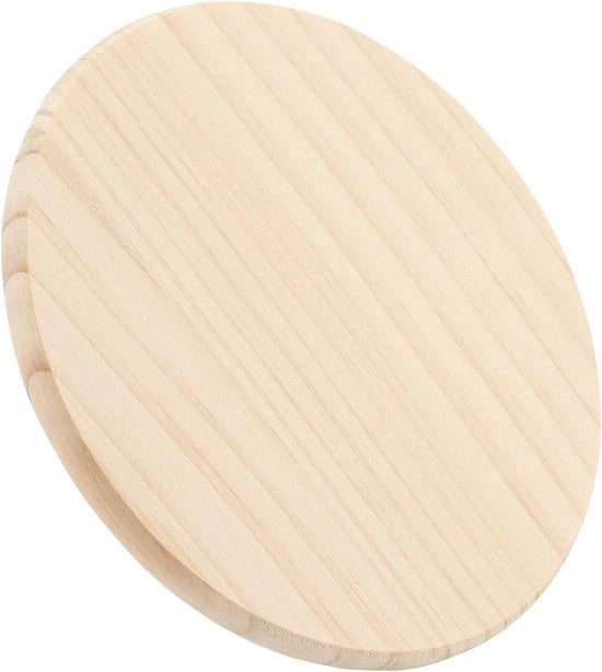 Sostegni in legno 30 pezzi - Sostegni rotondi - Sostegni per bicchieri - Sostegni per padelle - Sostegni con contenitore - Sostegni in legno duraturi e riciclabili - Sostegni per piatti in legno