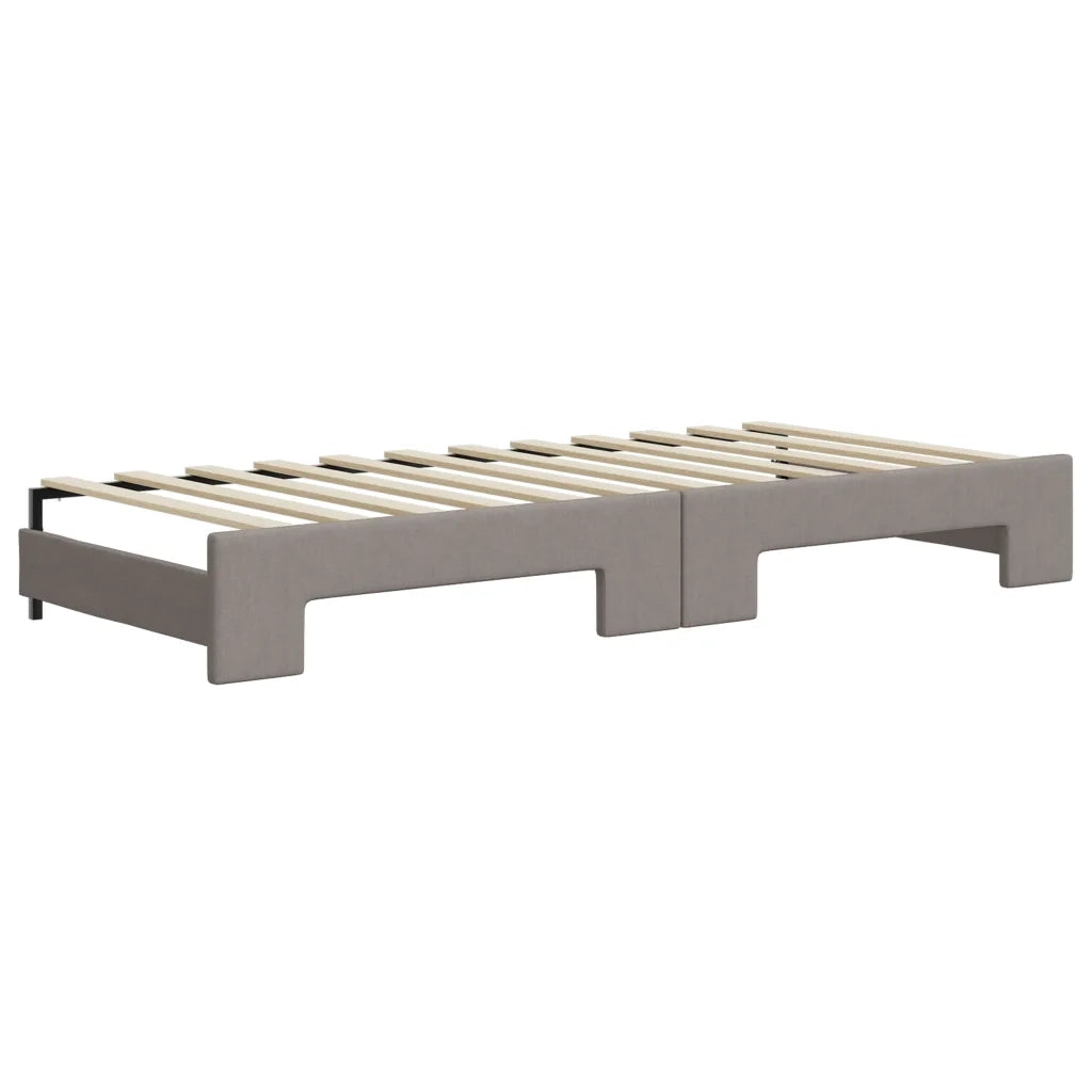 Divano Letto con Letto Estraibile-Sofa Letto-Daybed Tortora 100x200 cm in Tessuto 415896