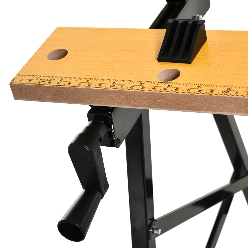 Tavolo da Lavoro Pieghevole Banco ¨C zephmum ¨C Legno MDF Ferro 60.5x62.5x78.5 cm