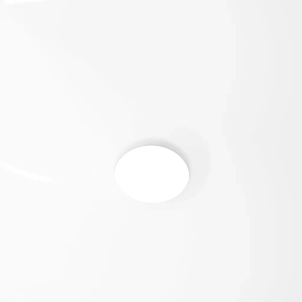 Lavandino Bianco 36x15 cm in Ceramica Rotondo 153343