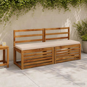 Cuscini per Panchina a 2 Pezzi SOEST 2 pz 100% Poliestere Crema 948987